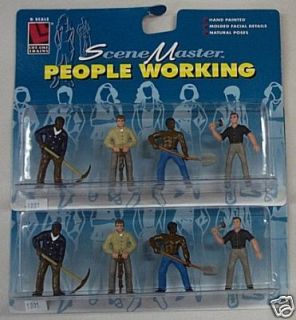 Life Like G Scale 1/22 to 1/24 Scene Master Figures People Working 8 
