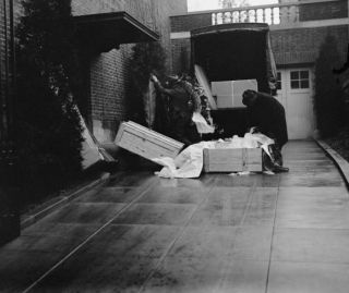 1924 photo Wilson funeral, 2/6/24 Vintage Black & White Photograph g6