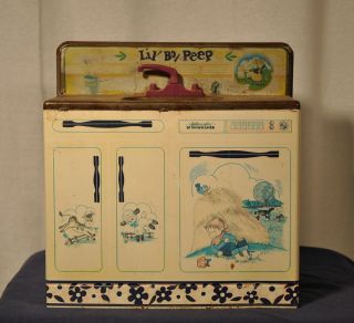 Vintage Lil Bo Peep Tin Litho Play Kitchen, Dishwasher