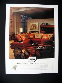 Roche Bobois Hans Hopfer Sectional Couch 1999 print Ad