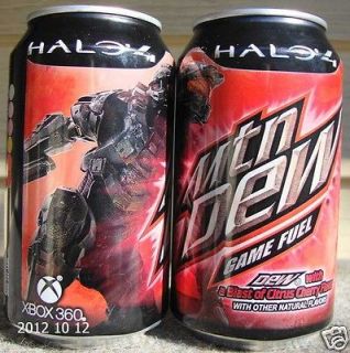   Dew 2012 Limited Edition Mtn Dew Halo 4 Game Fuel 12 oz 355mL Can FULL