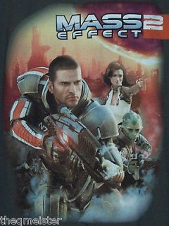 MASS EFFECT 2 ~ XBOX Sci Fi Video Game T SHIRT XL new