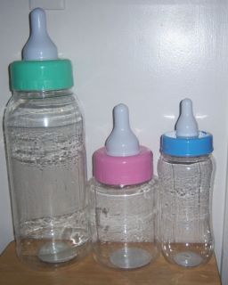 New Baby Shower Empty Bottle Bank, Party Favor, Baby Shower Game