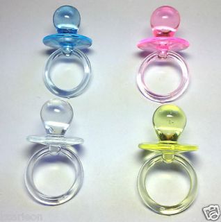Clear Pacifiers Baby Shower Party Game Decoration Favors U Pick 