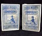   Washing Compound SOAP Boxes PEET BROS MFG Co ANTIQUE Laundry Detergent