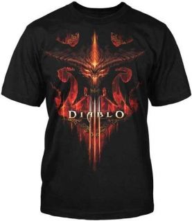 Diablo III 3 Burning New Blizzard Officially Licensed Adult T Shirt S 