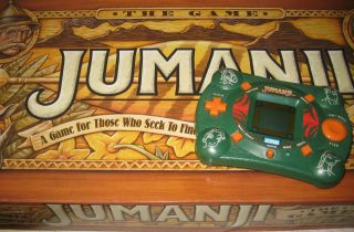 Jumanji The Game Vintage Board Game 1995 & Electronic Handheld 