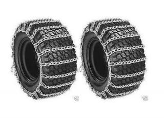 New PAIR 2 Link TIRE CHAINS 18x6.50x8 for Garden Tractors / Riders 