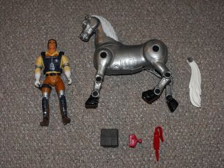 Damaged Bravestarr Figure & Thirty/Thirty Robotic Stallion Lot for 