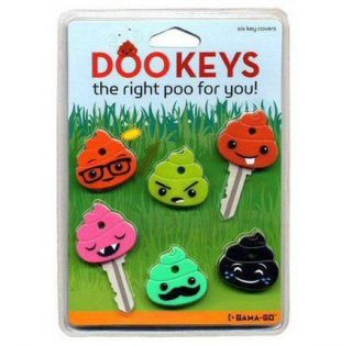 Gama Go Dookeys Silicone Poo Key Caps / Covers / Toppers   6pk