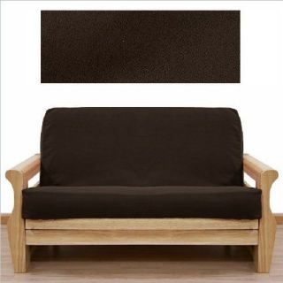 Soft Micro Suede Solid Mocha Brown Futon Cover Slipcover Queen Size