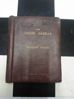 Singer Gazelle Workshop manual 1959