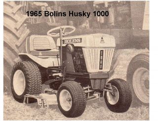 1965 Bolins Husky 1000 Tractor Tool Box Magnet