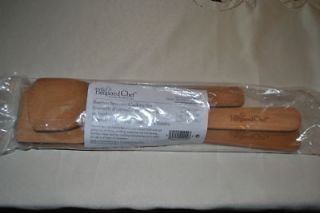 PAMPERED CHEF Bamboo 3 pc Specialty Cooking Set Item #2044   New