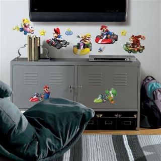   MARIO KART Wii WALL DECALS Game Room Decorations Stickers Decor