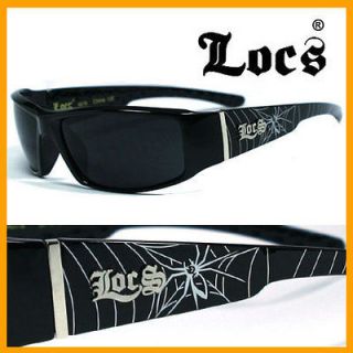Locs Mens Sunglasses Gangster Sports Black Spider LC57