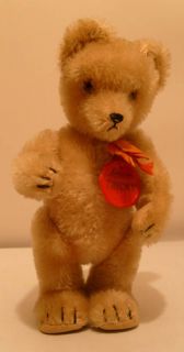 1950s Schuco Tricky Yes/No Baby Teddy Bear 8 Tag + Bow