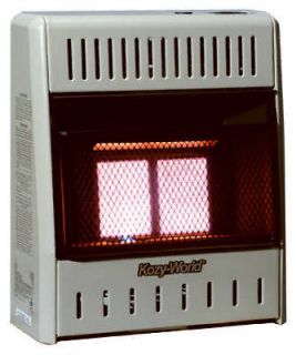   World KWP112 2 Plaque Infrared 10,000 BTU LP Gas Vent Free Wall Heater