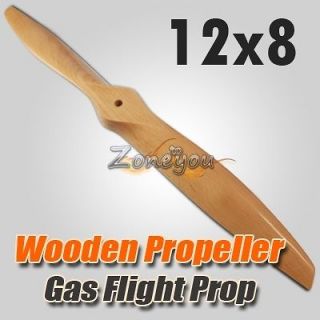   Prop N12 x 8 Gas Flight Prop Wooden Propeller for RC model aeroplane