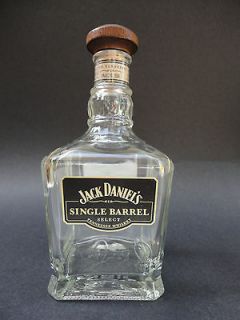 Very Nice JACK DANIELS Single Barrel Whiskey Glass Bottle