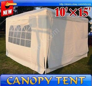   White 10x15 Pop Up Wedding Party Tent Canopy Gazebo With Carry Case
