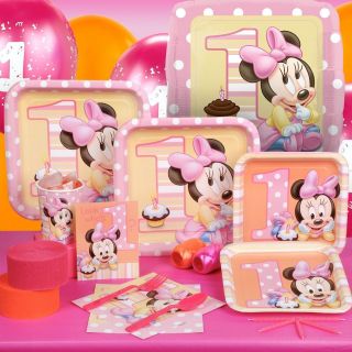 Minnies 1st Minnie Mouse Birthday Party Supplies, Favors   YOU PICK