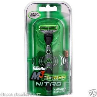 Gillette M3 Power NITRO Micro Pulsating Razor w/ Cartridge & Battery 