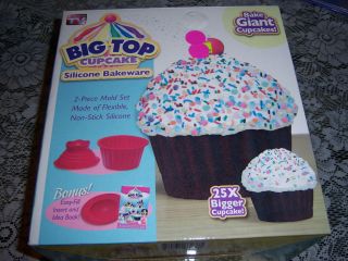   CUPCAKE SILICONE BAKEWARE AS SEEN ON TV FILL BAKE DECORATE GIANT