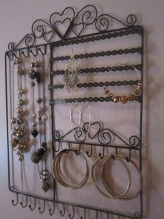   Key Display Holder Hanger Necklaces Bracelets Wall Hooks White Girls