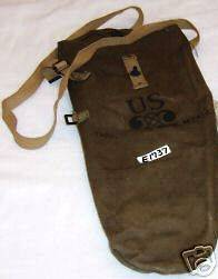 WWII US Paratrooper Training Gas Mask Bag OD new E1738