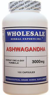 Ashwagandha Co​nvenient 3000mg One a Day Capsules 100ct