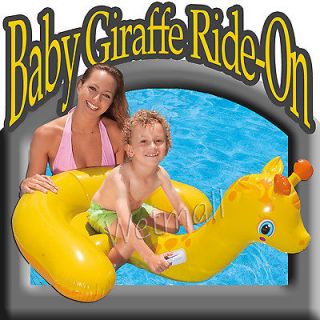Intex Baby Giraffe Ride On Inflatable Kid Swimming Pool Float Tube