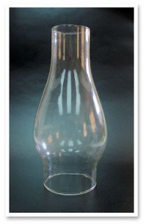Clear Corning Glass Hurricane Lamp Chimney Globe Slip Shade 