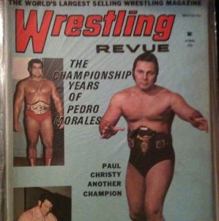 Vintage Wrestling Revue Magazine May 1973 Pedro Morales WWF WWE WWWF 