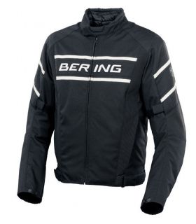 Bering dark waterproof textile motorcycle jacket
