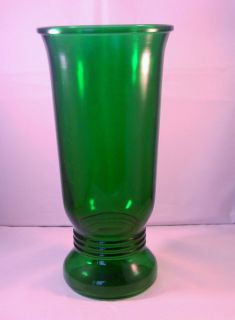 Vintage Napco Depression Glass Green Vase Made In Cleveland OH, USA 