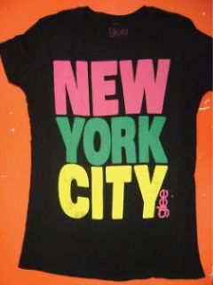 Mens Juniors Music TV Show As Seen On Glee Black New York City T Shirt 