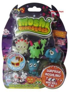 Moshi Monsters   HALLOWEEN GLOW IN THE DARK 5 FIGURE PACK   PACK L 