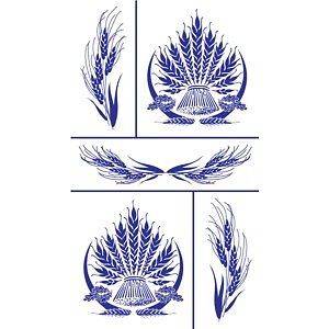 Armour Products FLORAL GLASS ETCHING STENCILS