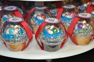 75 Cupcake Favor Boxes   Clear Plastic Containers Graduation Party