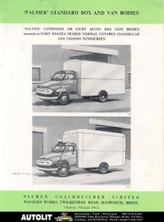 1962 Ford England Thames Trader Palmer Truck Brochure
