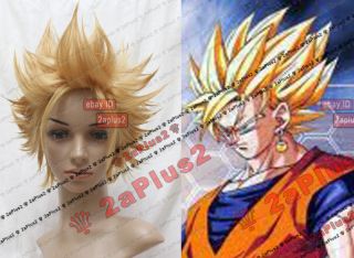 DBZ Goku Blonde wig Son Gohan Piccolo cosplay 2@plus2 Preorder