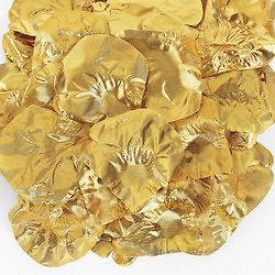 200 Gold ROSE PETALS Wedding Table Decoration 50th Anniversary Aisle 