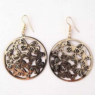   Party Style Black&Gold Butterfly Round Shape Dangle Earring Jewelry