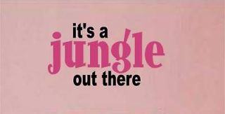   Jungle Out There Vinyl Wall Decal Sticker Jungle Theme Teen Room Decor