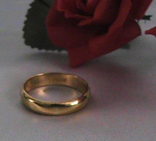 24k 9999 Solid Gold Band Ring 4.8 Grams 4 mm Size 5 ShopNBC s $ 2 