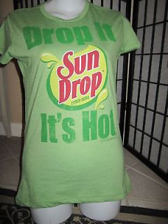 Sun Drop Its Hot Green Juniors Shirt Tee XL