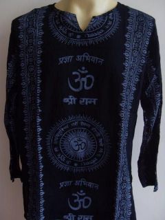 Ganesh OM Men T Shirt Hindu India Black L XL XXL