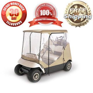GOLF CLUB ROOF ENCLOSURE COVER FITS 2 SEATER GOLF CARTS  HIGH QUALITY 