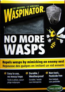   WASPINATOR, Repels wasps by mimicking an enemy nest No messy traps